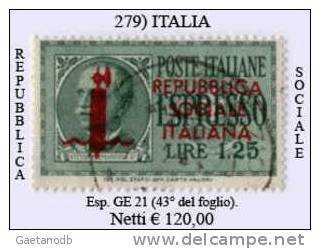 Italia-A.00279 - Afgestempeld