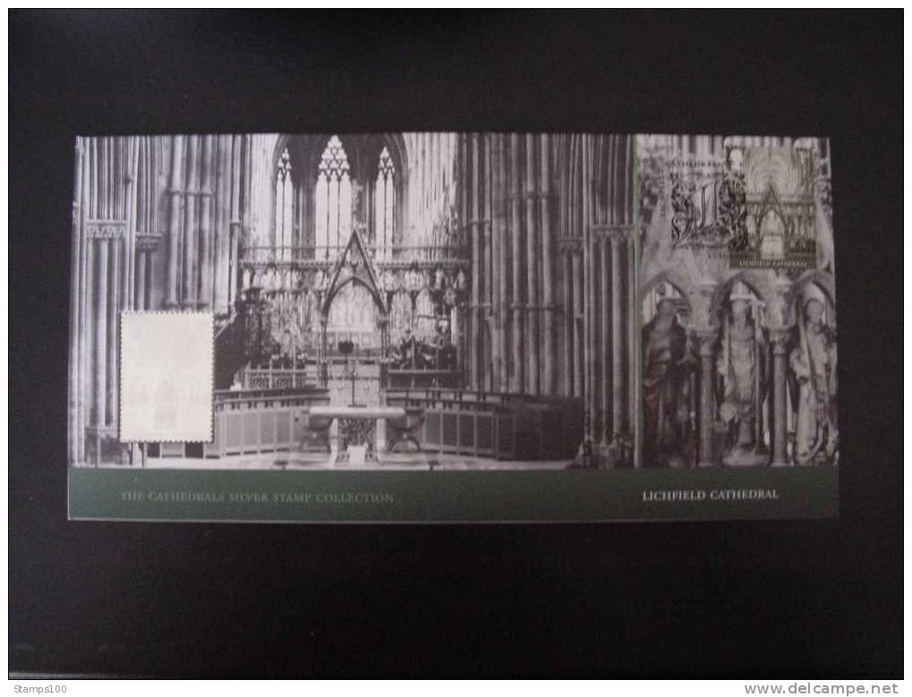 GREAT BRITTAIN, GROSBRITANNIEN, GRANDE BRETAGNE LICHFIELD CATHEDRAL (SILVER) 2008  MNH **(BOXENG-ROOD) - Plaatfouten En Curiosa