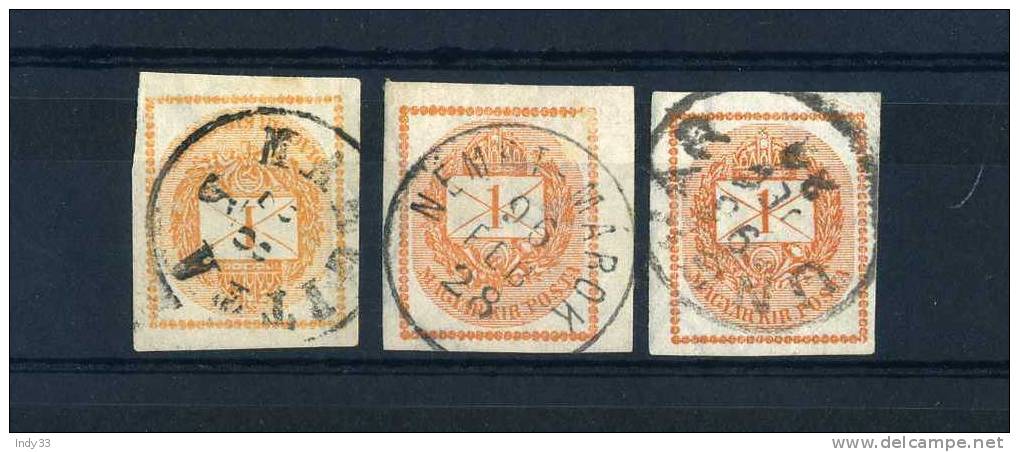 - HONGRIE . TIMBRES POUR JOURNAUX 1881/96 . OBLITERES GRANDES MARGES - Journaux