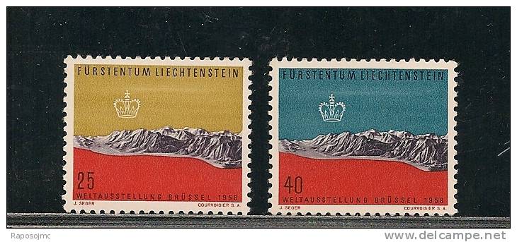 Liechtenstein, Mountain 1958. - Neufs