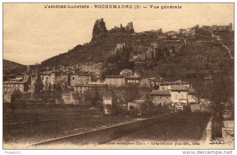 Rochemaure Vue Générale Superbe état - Rochemaure