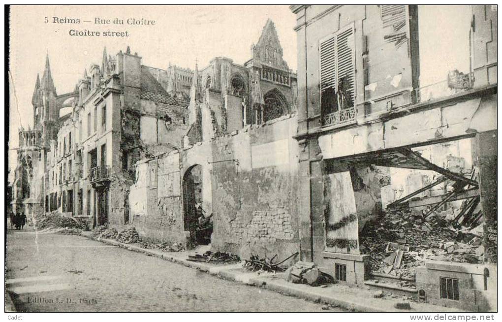 Reims (51): Rue Du Cloître (Ruines) - Reims