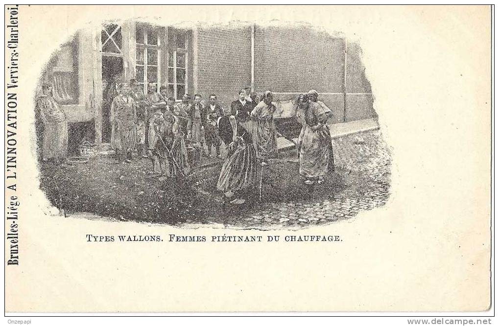 Types Wallons - Femmes Piétinant Du Chauffage - Unclassified