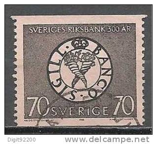 1 W Valeur Used, Oblitérée - SUÈDE - SVERIGE * 1968 - Mi 604 - N° 871-38 - Oblitérés