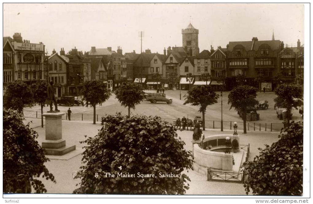 SALISBURY - THE MARKET SQUARE RP 1927 - Salisbury