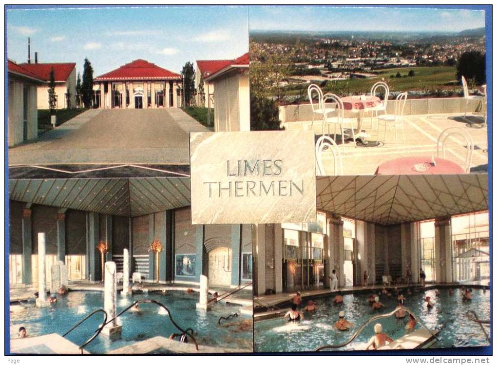 Aalen,4-Bild-Karte, Limesthermen,1980-1990 - Aalen