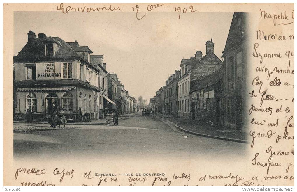 CPA (76)  ENVERMEU    Rue De Douvrend - Envermeu