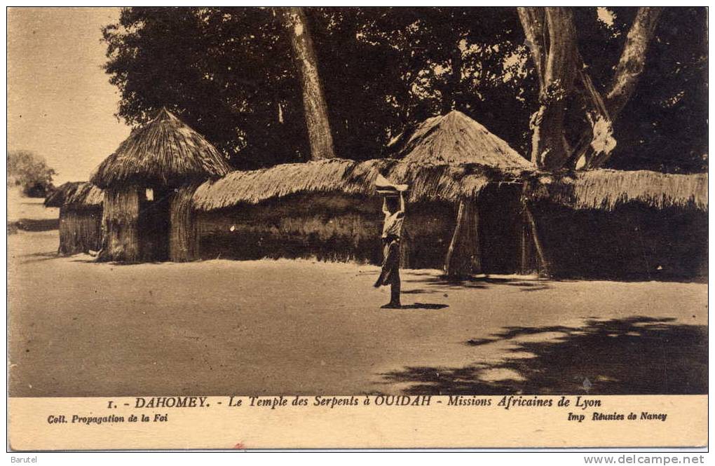 OUIDAH (Dahomey) [Bénin] - Le Temple Des Serpents - Benín