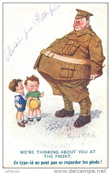 Illustrateurs- Ref B118- Humour -humoristique - Illustrateur Donald Mc Gill - Enfants - Guerre 1914-18-carte Bon Etat - - Mc Gill, Donald