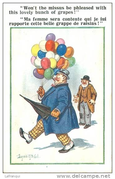 Illustrateurs- Ref B107- Humour -humoristique - Illustrateur Donald Mc Gill -le Poivrot Et Les Ballons- Carte Bon Etat - - Mc Gill, Donald