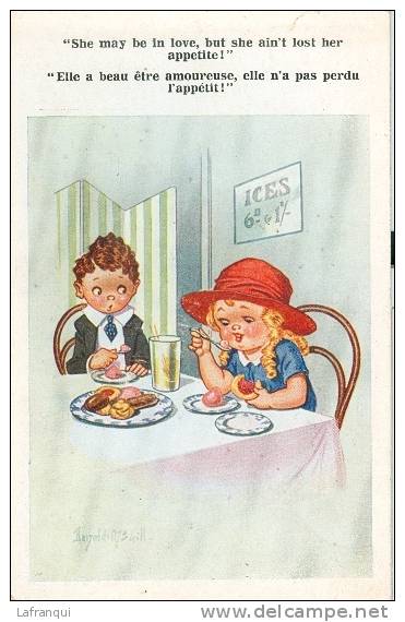 Illustrateurs- Ref B104- Humour -humoristique - Illustrateur Donald Mc Gill - Enfants -les Gateaux -carte Bon Etat - - Mc Gill, Donald