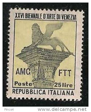 TRIESTE A XXVI BIENNALE D'ARTE DI VENEZIA 1952  LINGUELLATO - Neufs