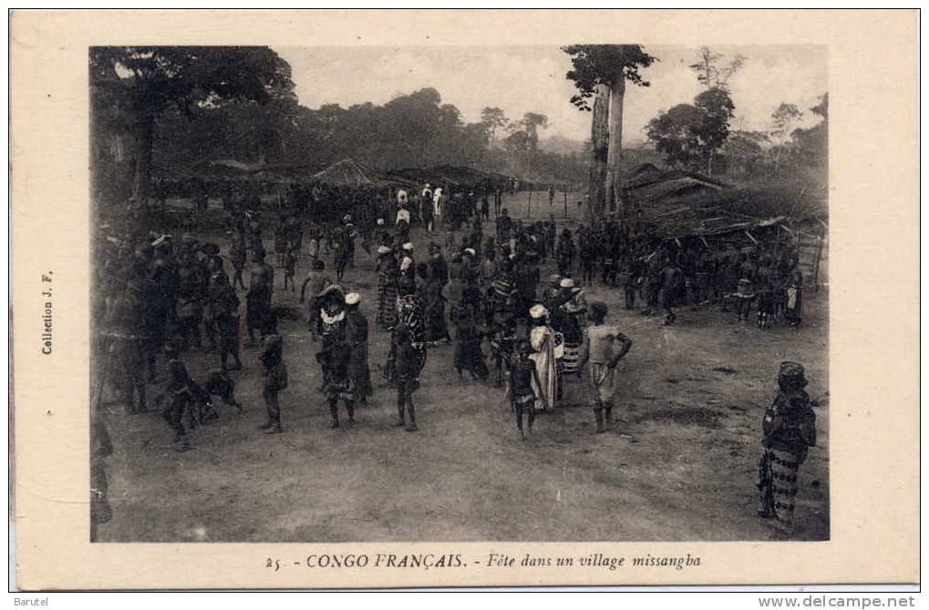 CONGO FRANCAIS [Gabon] - Fête Dans Un Village Missangba - Gabun