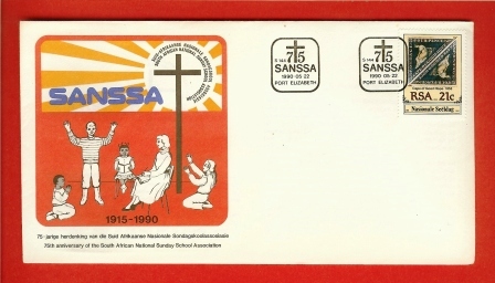 RSA 1990 Cover Mint SANSSA 75 Years 796 - Cartas & Documentos