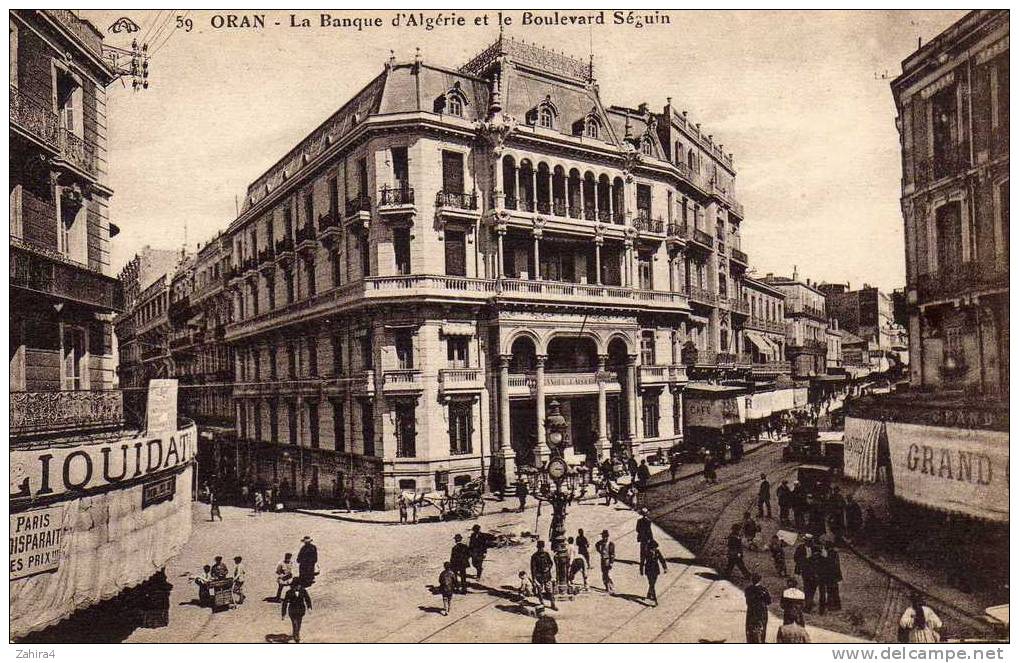 59  -  Oran  -  Banque D'Algerie Et Le Bd Seguin - Oran