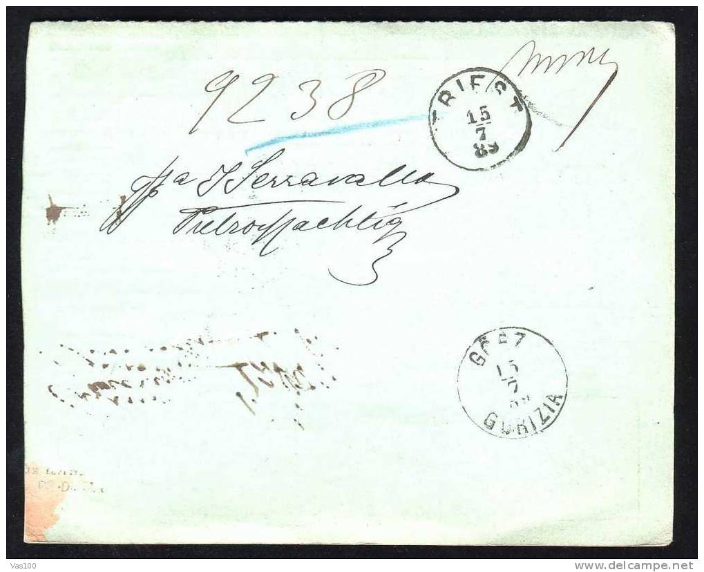 Italia 1889 BULLETIN DE EXPEDITION  TO AUSTRIA,STATIONERY  25 LIRE IMPRINTED POSTAGE. - Postal Parcels