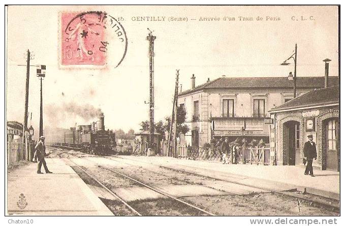 GENTILLY - Arrivée D'un Train De Paris (bon état) - Gentilly