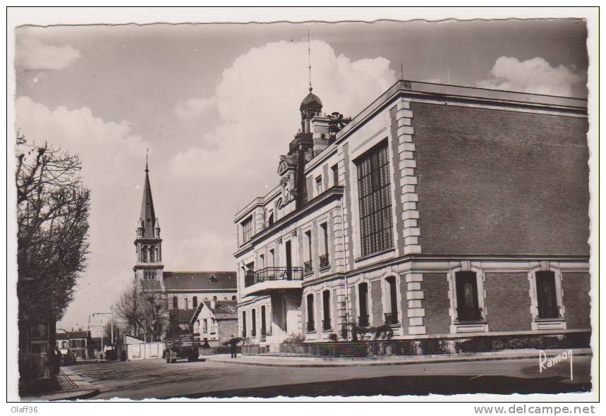 CPM   VAL DE MARNE 94 ALFORTVILLE La Mairie Et L'Eglise N°495 - Alfortville