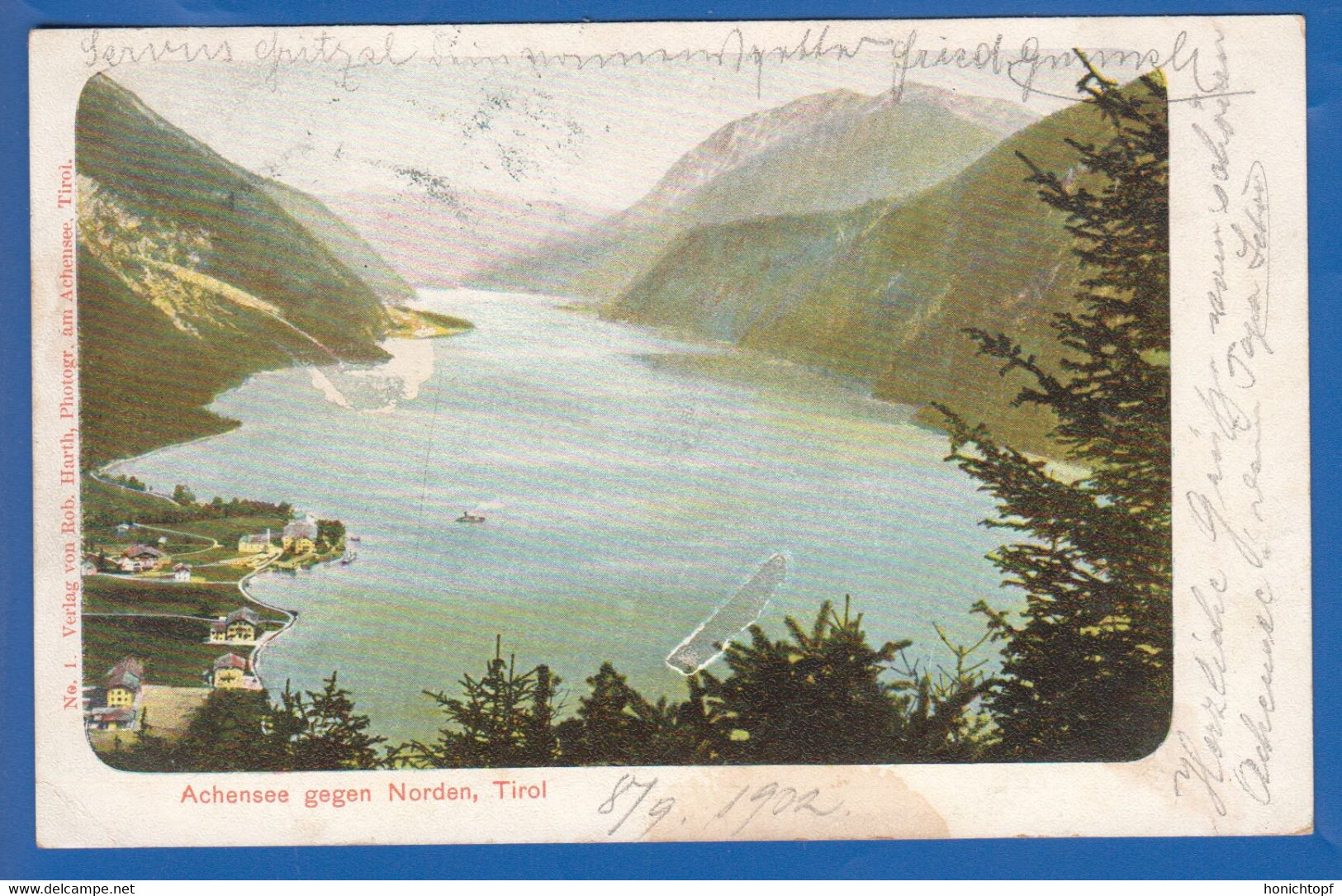 Österreich; Achensee Gegen Norden; 1902 - Achenseeorte