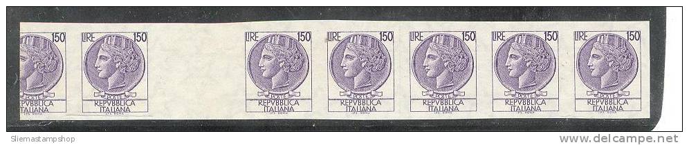 ITALY - 1976 STRIP OF 6 IMPERF. - V2604 - 1971-80:  Nuovi