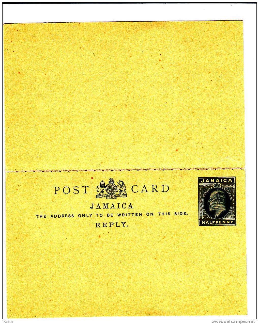 20/653  CP WITH REPLY  XX - Jamaica (1962-...)