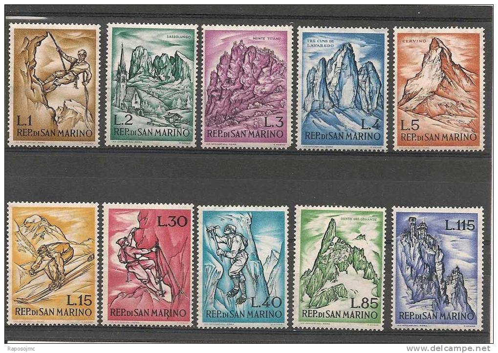 San Marino, Mountain 1966. - Unused Stamps