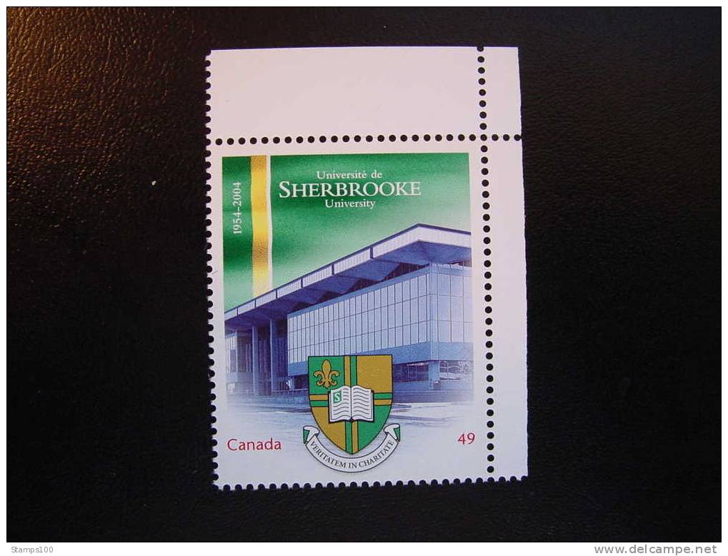 CANADA, 2004, SCOTT 2033 ,  UNIVERSITY OF SHERBROOKE, UNIVERSITY OF PRINCE EDWARD ISLAND ,  MNH** (042401) - Neufs