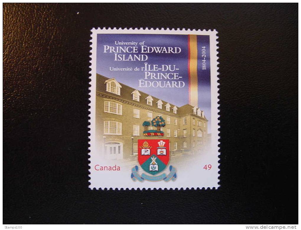 CANADA, 2004, SCOTT 2033 ,  UNIVERSITY OF SHERBROOKE, UNIVERSITY OF PRINCE EDWARD ISLAND ,  MNH** (042401) - Neufs