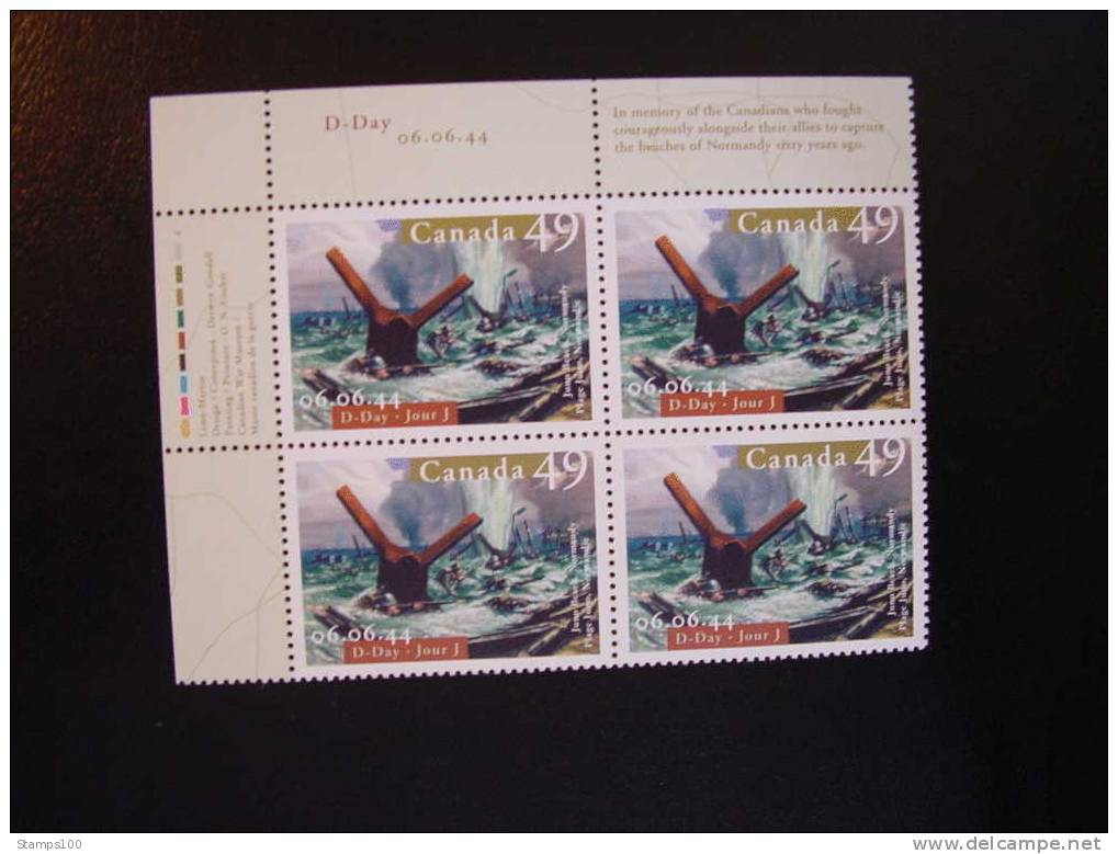 CANADA, 2004, SCOTT 2043 ,  D DAY ,  MNH** (042603) - Neufs