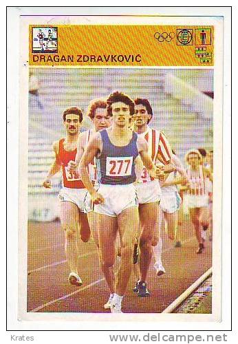 Svijet Sporta Cards - Dragan Zdravkovi&#263;  81 - Athlétisme