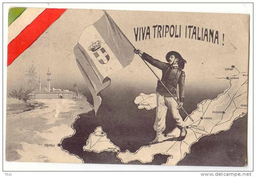 D1881 - Libye - TRIPOLI - ITALIE  -  Viva Tripoli Italiana - Libye