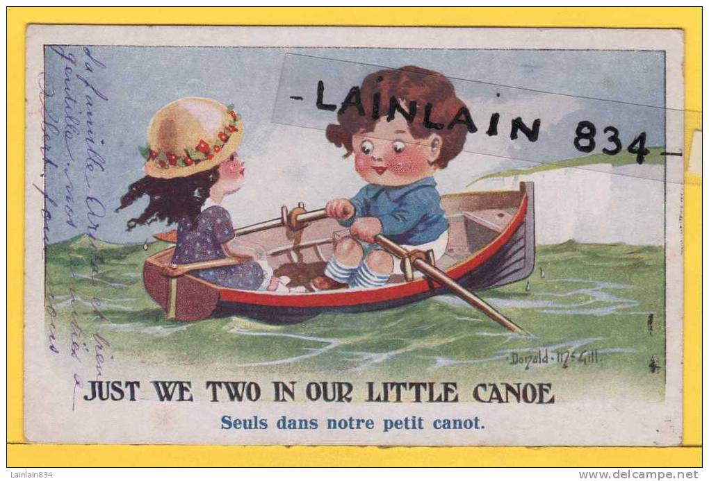 - Just We Two In Our Little Canoé -  Signé Mc Gill, Splendide, Bon état, écrite, Voyagé Dans Enveloppe, Voir Scans. - Mc Gill, Donald