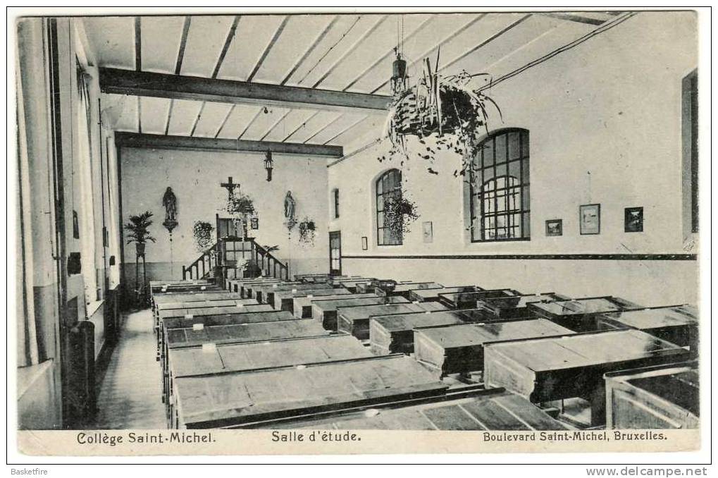 Collège Saint-Michel: Salle D'étude (Boulevard Saint-Michel, Bruxelles) - Etterbeek - Etterbeek