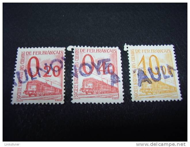 FRANCE - Colis Postaux Postal - Timbres Pour Petits Colis N° 33 / 35 / 46 (1960) Obl - Usados