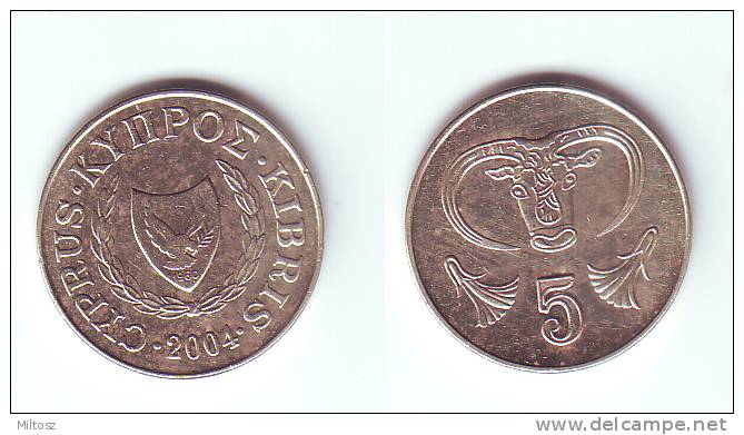 Cyprus 5 Cents 2004 - Zypern