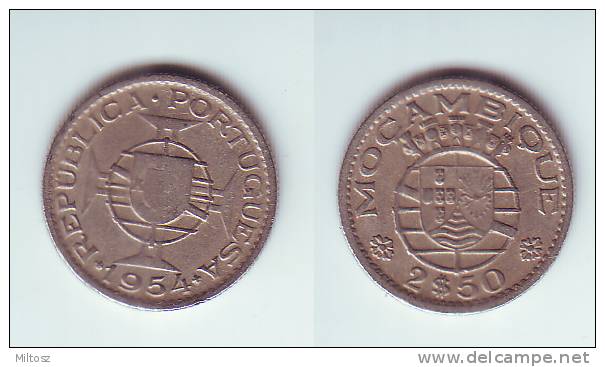 Mozambique 2 1/2 Escudos 1954 - Mosambik