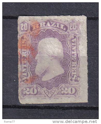 SS2898 - BRASILE 1876 , 20 R. Lilla N. 38 - Used Stamps