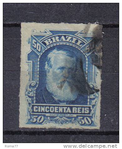 SS2899 - BRASILE 1878 , 50 R. Blue N. 39 - Gebraucht