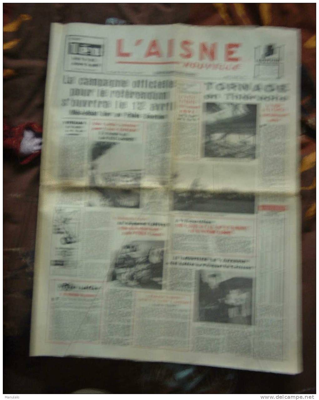 Journal - L´aisne Nouvelle - Jeudi 6 Avril 1972 - Otros & Sin Clasificación