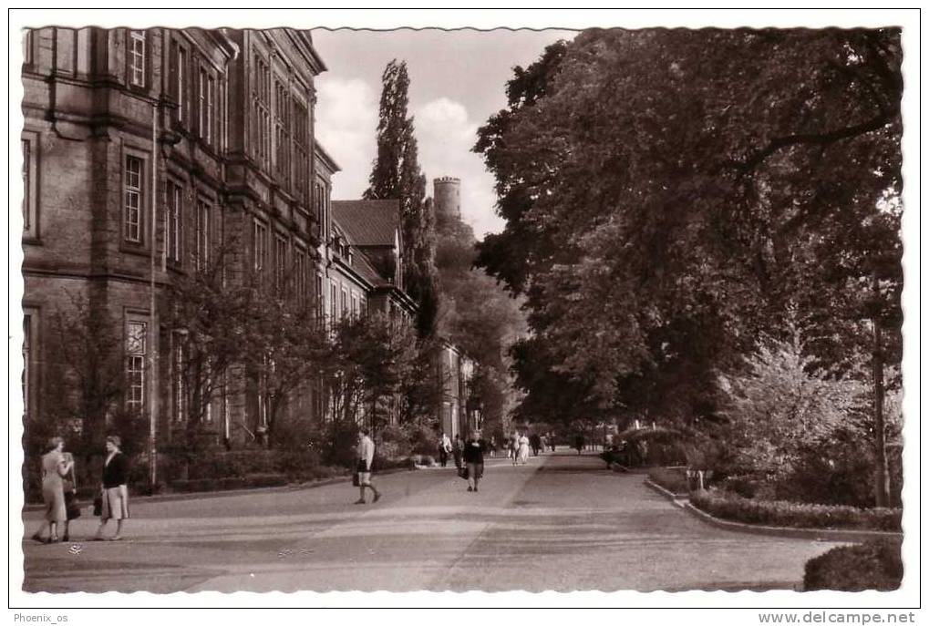 GERMANY - Bielefeld, Street With Gymnasium, Year 1963 - Bielefeld