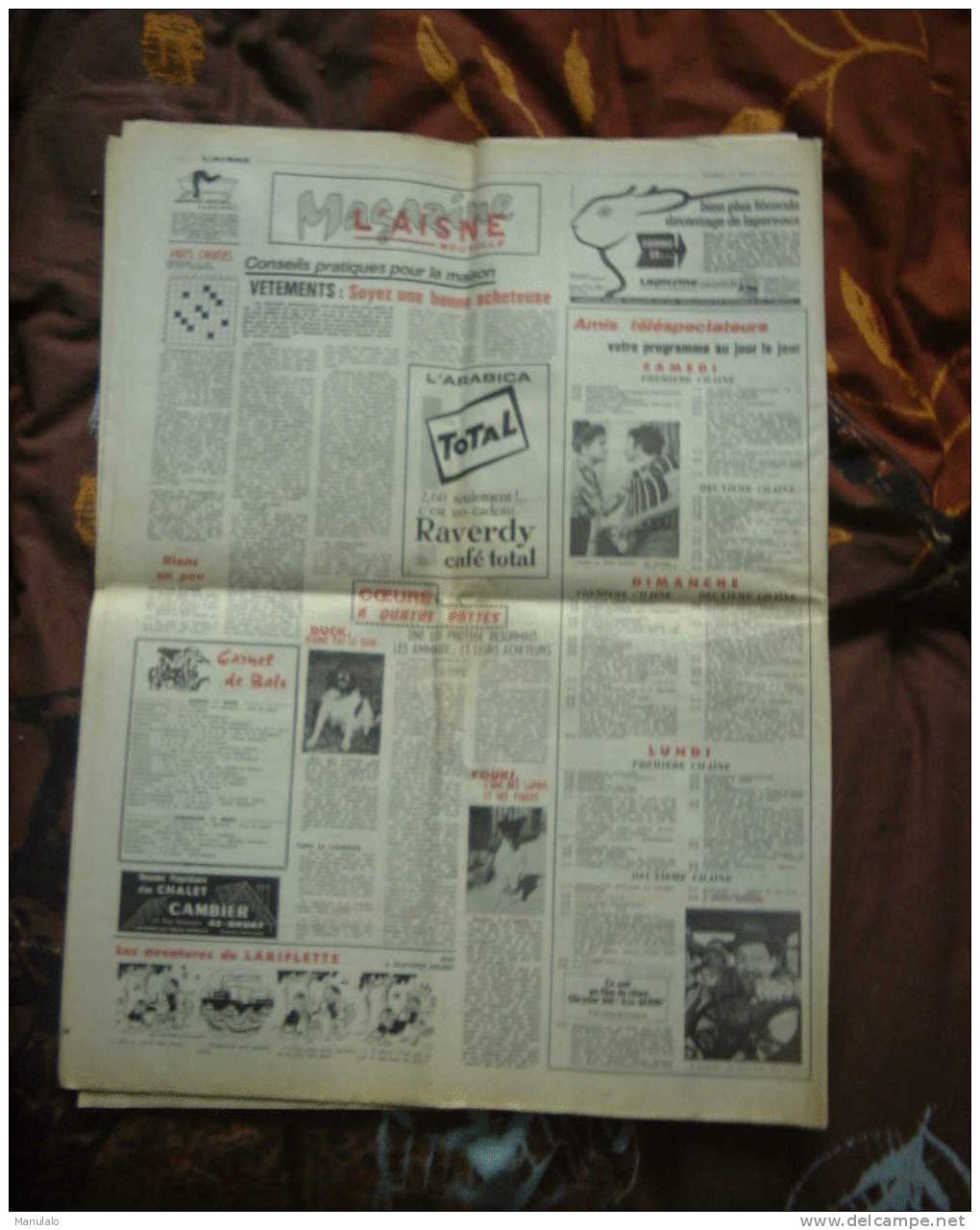 Journal - L´aisne Nouvelle - Samedi 11 Mars 1972 - Other & Unclassified