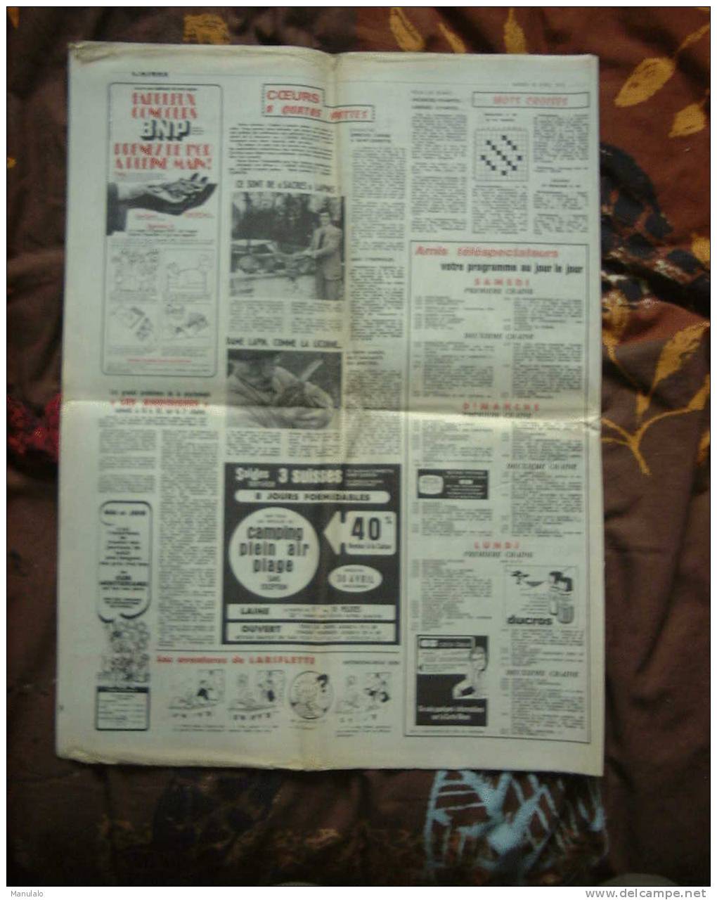 Journal - L´aisne Nouvelle - Samedi 22 Avril 1972 - Otros & Sin Clasificación