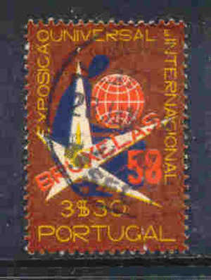 Portugal - 1958 Expo Bruxelles - Af. 834 - Used - Oblitérés