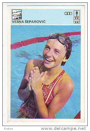 Svijet Sporta Cards - Vesna Šeparovi&#263;  121 - Swimming