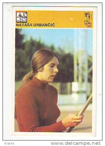 Svijet Sporta Cards - Nataša Urban&#269;i&#263;  143 - Athlétisme