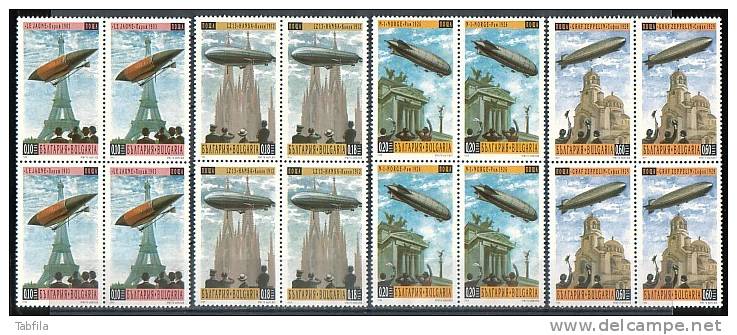 BULGARIA \ BULGARIE - 2000 - Zeppelins - Bl De 4 ** - Zeppelins