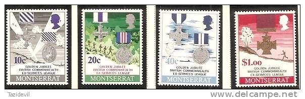 MONTSERRAT - 1971 Military Medals. Scott 260-3. MNH ** - Montserrat