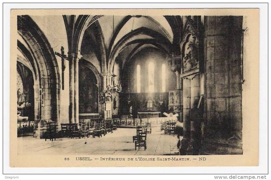 19 USSEL Intérier De L´église Saint-martin - Ussel