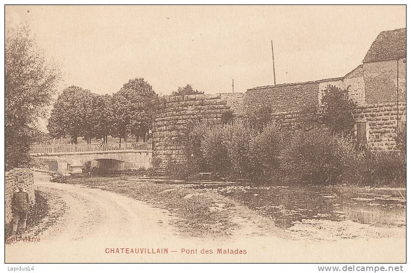 U 769 / CPA   CHATEAUVILLAIN (52)   PONT DES MALADES - Chateauvillain