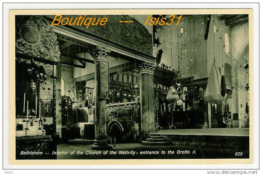 Palestine  - RF22070 - Bethlehem  - Intérieur De L'Eglise De La Nativité  - état - Palestine